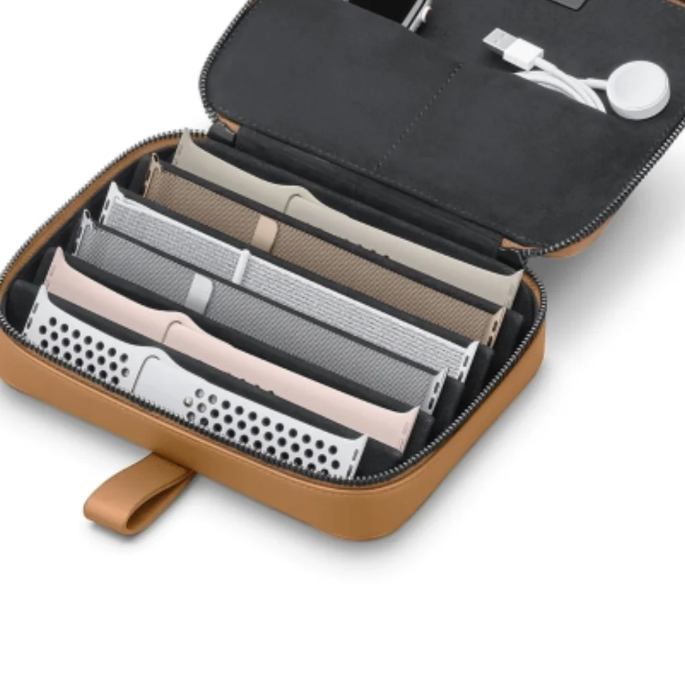 Von Holzhausen Watch Band Portfolio Leather,reinvented Organizer Black Or Tan